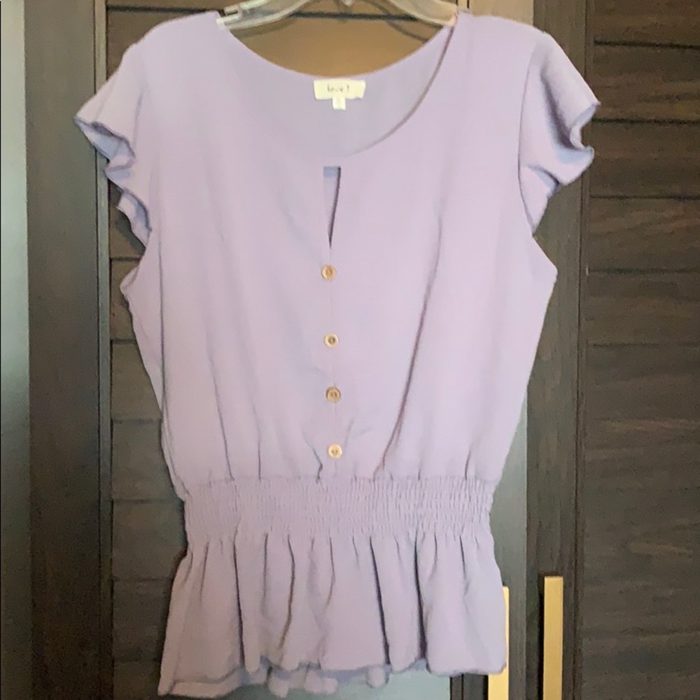 Lilac casual blouse